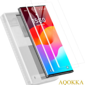 AQOKKA 2 Pack for Samsung Galaxy S23/S22 Ultra 6.8" Screen Protector-PET Film [Not Glass] Auto-Alignment Kit, Anti-Glare, Anti-Fingerprint, Easy Installation, Case Friendly Matte Film